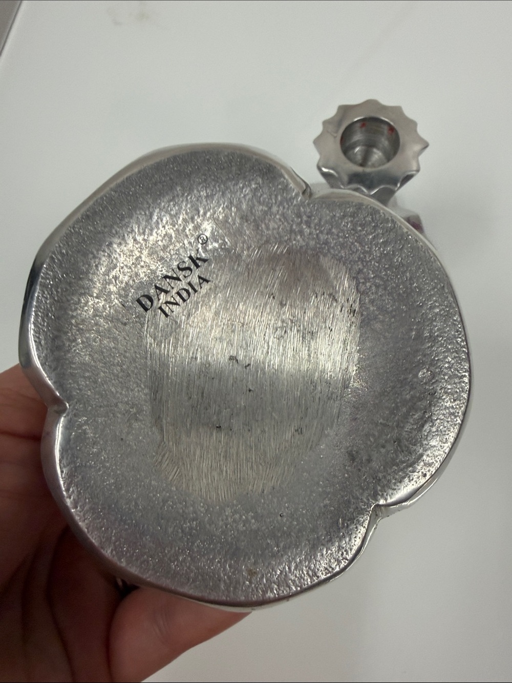 Dansk Silver Fluted Metal Candle Holders, Pair - Picture 4 of 6